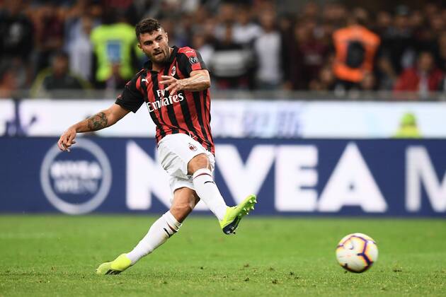 Mg Milano 31 08 2018 - campionato di calcio serie A Milan-Roma foto Matteo Gribaudi Image nella foto: gol Patrick Cutrone 