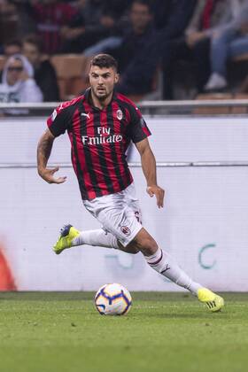 Patrick Cutrone (Milan) during the Italian Serie A match between Milan 2-1 Roma at Giuseppe Meazza Stadium on August 31, 2018 in Milano, Italy. NOxTHIRDxPARTYxSALES.  (84766533)