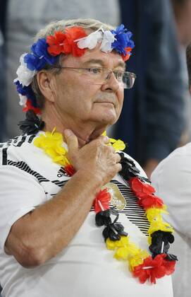 SOCCER - UEFA NL, GER vs FRA MUNICH,GERMANY,06.SEP.18 - SOCCER - UEFA Nations League, Germany vs France, international match Länderspiel Image shows a fan. GEPAxpictures xThomasxBachun