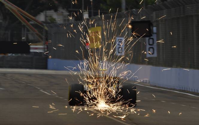 Carlos Sainz junior, Renault F1 Team, formula 1 GP, Singapore, 15.09.2018 Photo:mspb Jerry Andre Carlos Sainz junior, formula 1 GP, Singapore 2018