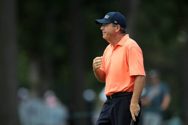 September 15, 2018 - Grand Blanc, Michigan, United States - Joey Sindelar of the USA reacts after his birdie on the 11th green during the second round of The Ally Challenge presented by McLaren at Warwick Hills Golf & Country Club in Grand Blanc, MI, USA Saturday, September 15, 2018. The Ally Challenge 2018  - ZUMAn230 20180915_zaa_n230_1099 Copyright: xJorgexLemusx