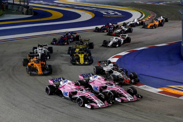 Start, formula 1 GP, Singapore, 16.09.2018 Photo:mspb Jerry Andre Photo:mspb Jean Petin Start, formula 1 GP, Singapore, 2018