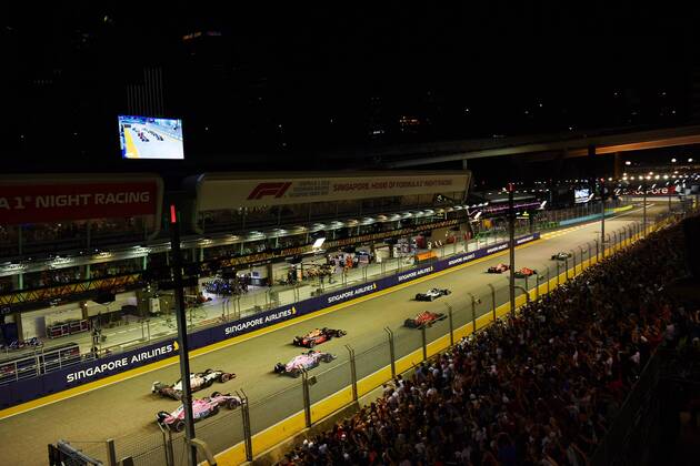 Start, formula 1 GP, Singapore, 16.09.2018 Photo:mspb Jerry Andre Start; formula 1 GP, Singapore 2018