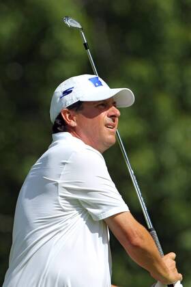 September 16, 2018 - Grand Blanc, Michigan, United States - Billy Andrade of Bristol, Rhode Island follows his shot from the 3rd tee during the final round of the The Ally Challenge golf tournament presented by McLaren at Warwick Hills Golf & Country Club in Grand Blanc, MI, USA Sunday, September 16, 2018. The Ally Challenge - Final Round  - ZUMAn230 20180916_zaa_n230_987 Copyright: xAmyxLemusx