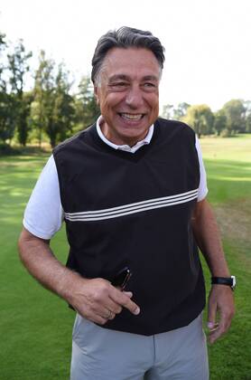 17.09.2018, GER, Hanau, Golf Club Hanau-Wilhelmsbad Eintracht Frankfurt Golf Open Spieler-Berater Klaus Gerster DFL regulations prohibit any use of photographs as image sequences and or quasi-video