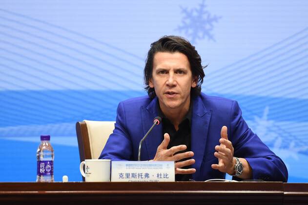 (180918) -- BEIJING, Sept. 18, 2018 -- Christophe Dubi, Olympic Games Olympische Spiele Olympia OS executive director of the International Olympic Committee (IOC), speaks during the press conference PK Pressekonferenz of the 3rd meeting of the IOC Coordination Commission for the XXIV Olympic Winter games Winterspiele Spiele Summer games Beijing 2022 in Beijing, capital of China, Sept. 18, 2018. ) (SP)CHINA-BEIJING-2022 OLYMPIC WINTER GAMES-IOC COORDINATION COMMISSION-PRESS CONFERENCE (CN) JuxHuanzong 