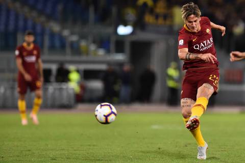 Football League Serie A Rome Frosinone-Rome 27-09-2018 In the picture Nicolo Zaniolo Photo Photographer01  Copyright: xFotografo01x xIPAx xFotografo01x