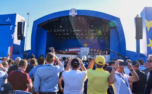 Golf, Ryder Cup, Eröffnungsfeier Ambiance GOLF : Cup Ryder 2018 - St Quentin en Yvelines - 27 09 2018 FedericoPestellini Panoramic 