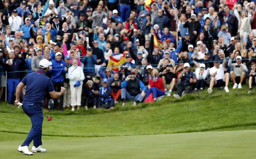 Spanish Jon Rahm competes the Ryder Cup 2018 at The Golf National in Guyancourt, near Paris, France, 28 September 2018. The Ryder Cup 2018 runs from 25 to 30 September. Ryder Cup 2018 !ACHTUNG: NUR REDAKTIONELLE NUTZUNG!  Copyright: xLUISxTEJIDOx GRAF4633 20180928-636737302351557873