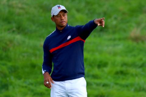 2018 Ryder Cup Day 1, Albatros Course, Le Golf National, Saint-Quentin-en-Yvelines, Paris 28 9 2018 Tiger Woods on the 3rd fairway Tiger Woods on the 3rd fairway 28 9 2018  Copyright: x©INPHO OisinxKeniryx OSH_8528
