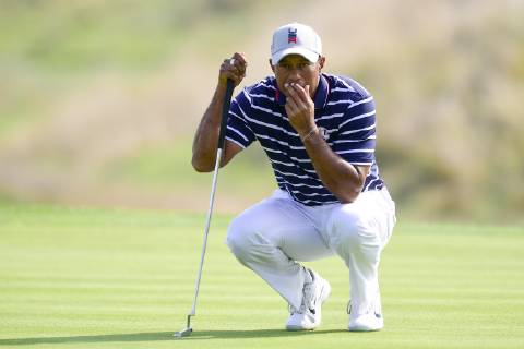 Tiger Woods (Team USA) GOLF : Ryder Cup 2018 - Guyancourt - 28 09 2018 JBAutissier Panoramic 