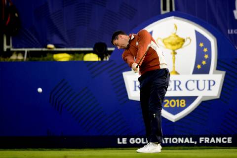 Rory McIlroy of Northern Ireland (Team Europ) GOLF : Ryder Cup 2018 - Guyancourt - 29 09 2018 JBAutissier Panoramic 