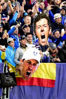 ambiance supporters Rory McIlroy Sergio Garcia GOLF : Ryder Cup 2018 - Guyancourt - 29 09 2018 JBAutissier Panoramic 