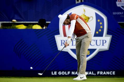 Tommy Fleetwood of England (Team Europ) GOLF : Ryder Cup 2018 - Guyancourt - 29 09 2018 JBAutissier Panoramic 
