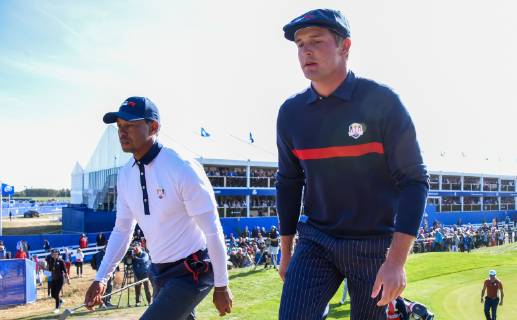 Tiger Woods ( USA ) - Bryson Dechambeau ( USA ) GOLF : Ryder cup - St Quentin en Yvelines - 29 09 2018 FedericoPestellini Panoramic 