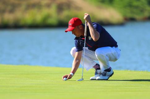 2018 Ryder Cup, Albatros Course, Le Golf National, Saint-Quentin-en-Yvelines, Paris 30 9 2018 Justin Thomas on the 2nd green Justin Thomas on the 2nd green 30 9 2018  Copyright: x©INPHO OisinxKeniryx OSH_2492