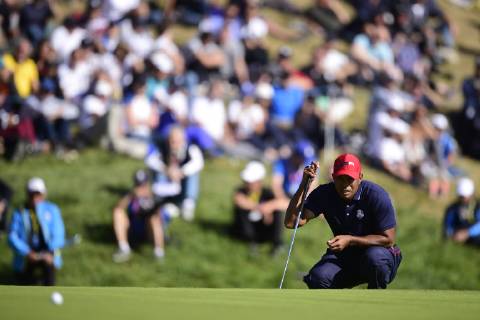 Tiger Woods (Team USA) GOLF : Ryder Cup 2018 - Guyancourt - 30 09 2018 JBAutissier Panoramic 