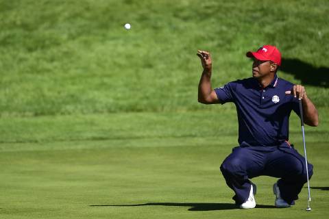 Tiger Woods (Team USA) GOLF : Ryder Cup 2018 - Guyancourt - 30 09 2018 JBAutissier Panoramic 