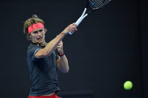 (181002) -- BEIJING, Oct. 2, 2018 -- Alexander Zverev of Germany hits a return during the men s singles first round match against Roberto Bautista Agut of Spain at China Open tennis tournament in Beijing, China, Oct. 2, 2018. Alexander Zverev won 2-0. ) (SP)CHINA-BEIJING-TENNIS-CHINA OPEN-MEN S SINGLES (CN) JuxHuanzong
