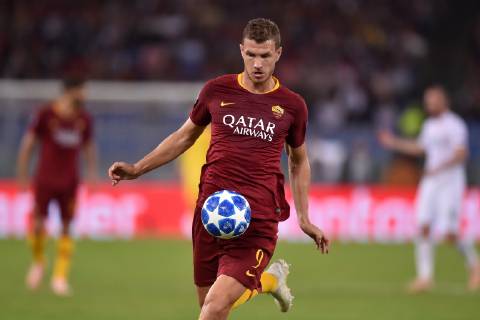 Edin Dzeko Roma Roma 02-10-2018 Stadio Olimpico Football Calcio UEFA Champions League 2018 2019 AS Roma - FC Viktoria Plzen Foto Antonietta Baldassarre Insidefoto AntoniettaxBaldassarre