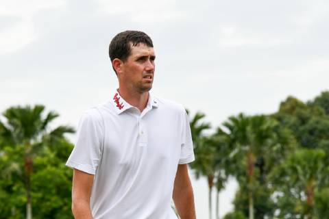 October 11, 2018 - Kuala Lumpur, Malaysia - Chesson Hadley of United States on first round of the CIMB Classic at TPC Kuala Lumpur on October 11, 2018 in Kuala Lumpur, Malaysia CIMB Classic - Round One  - ZUMAn230 20181011_zaa_n230_104 Copyright: xChrisxJungx