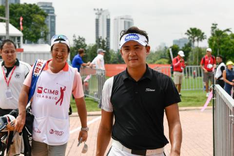 October 11, 2018 - Kuala Lumpur, Malaysia - Sanghyun Park of South Korea on first round of the CIMB Classic at TPC Kuala Lumpur on October 11, 2018 in Kuala Lumpur, Malaysia CIMB Classic - Round One  - ZUMAn230 20181011_zaa_n230_129 Copyright: xChrisxJungx
