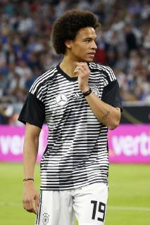 München, Deutschland, UEFA Nations League, Deutschland vs. Frankreich 0 : 0 am 06. 09. 2018 in der Allianz-Arena in München Leroy SANE (GER) ** Gemäß den Vorgaben des DFB ( Deutscher Fußball Bund ) ist es untersagt, in dem Stadion und oder vom Spiel angefertigte Fotoaufnahmen in Form von Sequenzbildern und oder videoähnlichen Fotostrecken zu verwerten bzw. verwerten zu lassen. **