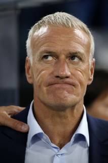 München, Deutschland, UEFA Nations League, Deutschland vs. Frankreich 0 : 0 am 06. 09. 2018 in der Allianz-Arena in München Trainer Didier DESCHAMPS (FRA) ** Gemäß den Vorgaben des DFB ( Deutscher Fußball Bund ) ist es untersagt, in dem Stadion und oder vom Spiel angefertigte Fotoaufnahmen in Form von Sequenzbildern und oder videoähnlichen Fotostrecken zu verwerten bzw. verwerten zu lassen. **