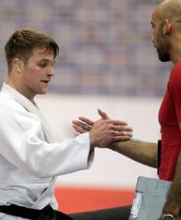 03.11.2018 Gyor(Hungary) U23 Senior Euroean Judo Championships -81kg men s Timo Cavelius Germany celebrate victory : 