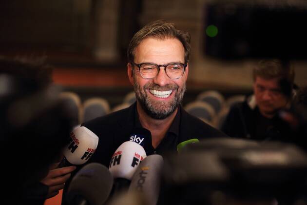 JUERGEN KLOPP VERLEIHUNG DES MAINZER MEDIENPREISES FUER NACHHALTIGES MEDIALES WIRKEN AN JUERGEN KLOPP CHRISTUSKIRCHE, MAINZ 