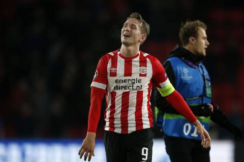 Luuk de Jong of PSV during the UEFA Champions League group C match between PSV Eindhoven and FC Barcelona Barca at the Phillips stadium on November 28, 2018 in Eindhoven, The Netherlands UEFA Champions League 2018 2019 xVIxVIxImagesx xJeroenxPutmansxIVx 12927185