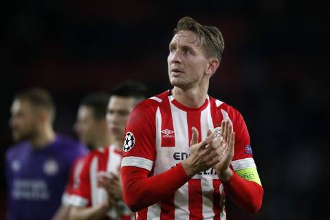 Luuk de Jong of PSV during the UEFA Champions League group C match between PSV Eindhoven and FC Barcelona Barca at the Phillips stadium on November 28, 2018 in Eindhoven, The Netherlands UEFA Champions League 2018 2019 xVIxVIxImagesx xJeroenxPutmansxIVx 12927189
