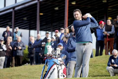 Spanish golfers Jon Rahm hits the ball during a charity event held at Circuito Meaztegi Golf in Ortuella, Bizkaia, Spain, 22 December 2018. Circuito Meaztegi Golf !ACHTUNG: NUR REDAKTIONELLE NUTZUNG!  Copyright: xLUISxTEJIDOx GRAF1543 20181222-636811005674487543