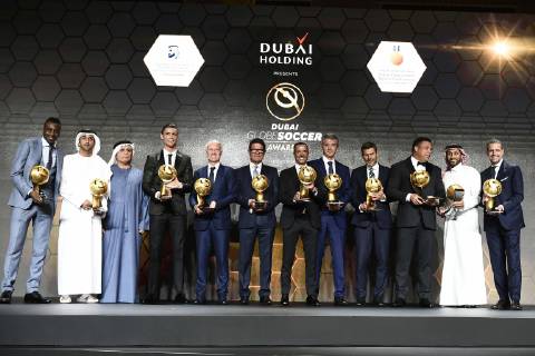 Sport Bilder des Tages Foto Fabio Ferrari - LaPresse 03 Gennaio 2019 Dubai ( Emirati Arabi ) Globe Soccer Award 2019 - Decima Edizione. Nella foto:i premiati photo Fabio Ferrari LaPresse January 03, 2019 Dubai (Unated Arab Emirate) Sport Globe Soccer Award 2016 - 10th Edition. In the pic: Awarded  Copyright: xFabioxFerrari LaPresse LaPresse x