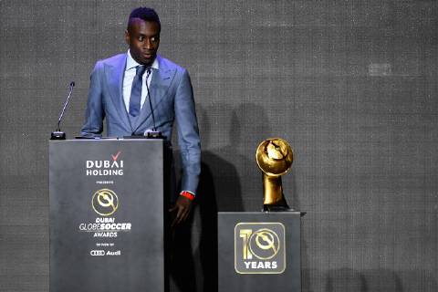 Photo LaPresse - Marco Alpozzi January 03, 2019 Dubai, United Arab Emirate Globe Soccer Award 2019 - 10th edition In the pic: Blaise Matuidi win il premio Special Career Award  Copyright: xMarcoxAlpozzi LaPressex