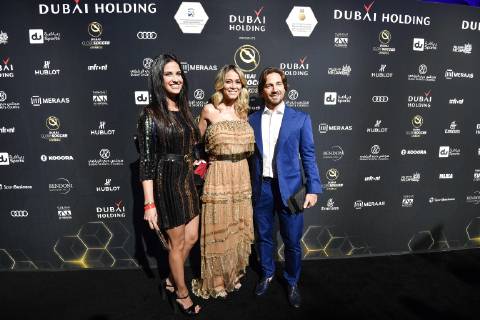 Photo LaPresse - Marco Alpozzi January 03, 2019 Dubai, United Arab Emirate Globe Soccer Award 2019 - 10th edition In the pic: Diletta Leotta  Copyright: xMarcoxAlpozzi LaPressex