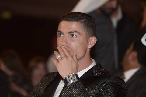 Foto Fabio Ferrari - LaPresse 03 Gennaio 2019 Dubai ( Emirati Arabi ) Globe Soccer Award 2019 - Decima Edizione. Nella foto: Cristiano Ronaldo photo Fabio Ferrari LaPresse January 03, 2019 Dubai (Unated Arab Emirate) Sport Globe Soccer Award 2016 - 10th Edition. In the pic: Cristiano Roanaldo  Copyright: xFabioxFerrari LaPresse LaPresse x
