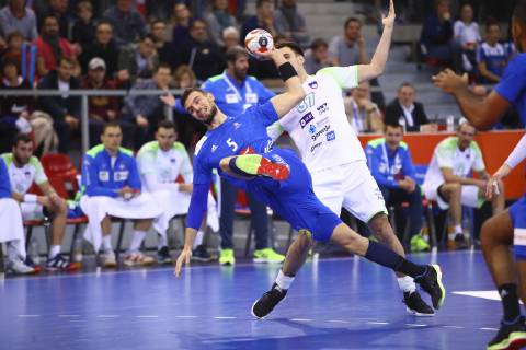 Nedim Remili (France) HANDBALL : France vs Slovenie - Match amical - 05 01 2019 GwendolineLeGoff Panoramic