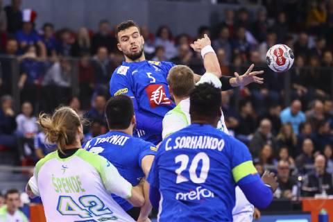 Nedim Remili (France) HANDBALL : France vs Slovenie - Match amical - 05 01 2019 GwendolineLeGoff Panoramic