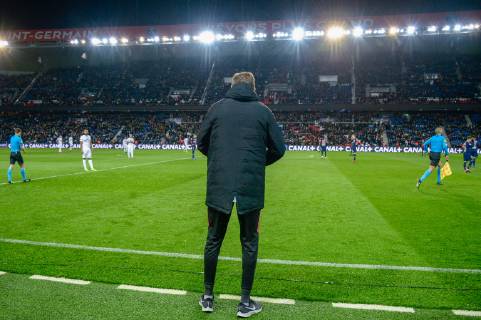 Thomas Tuchel ( entraineur PSG ) FOOTBALL : Paris Saint Germain vs EA Guingamp - Coupe de la Ligue - Paris - 09 01 2019 FedericoPestellini Panoramic
