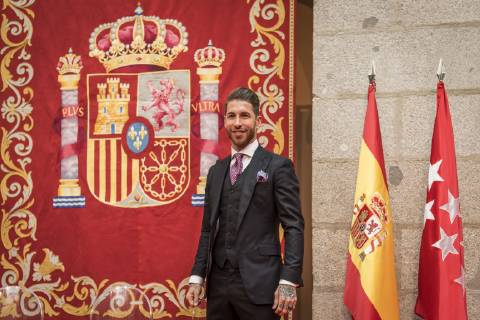 Verleihung des spanischen Sportpreises in Madrid Entrega de los premios 7 Estrellas de la Comunidad de Madrid. En la imagen, Sergio Ramos. 7 Estrellas Comunidad de Madrid awards. In this picture, Sergio Ramos. 