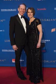 190121 Gunde och Marie Svan under Idrottsgalan den 21 januari 2019 i Stockholm. Copyright: JOHANNAxLUNDBERG BB190121BB593