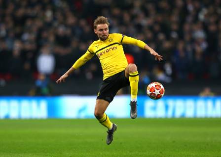 13th February 2019, Wembley Stadium, London England; UEFA Champions League football, Tottenham Hotspur versus Borussia Dortmund; Marcel Schmelzer of Borussia Dortmund  ActionPlus12105242 JohnxPatrickxFletcher