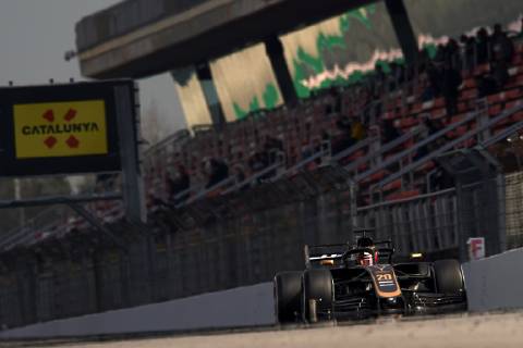 February 19, 2019 - Barcelona, Barcelona, Spain - Kevin Magnussen of Denmark driving the (20) Rich Energy Haas F1 Team VF-19 during day two of F1 Winter Testing at Circuit de Catalunya on February 19, 2019 in Montmelo, Spain. F1 Winter Testing in Barcelona - Day Two - ZUMAn230 20190219_zaa_n230_681 Copyright: xJosexBretonx