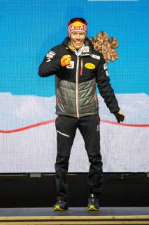 NORDIC SKIING - FIS Nordic World Ski Championships Seefeld 2019 SEEFELD,AUSTRIA,22.FEB.19 - NORDIC SKIING, NORDIC COMBINED - FIS Nordic World Ski Championships, medal plaza, award ceremony, 10km Gundersen, large hill. Image shows Franz-Josef Rehrl (AUT). GEPAxpictures xPhilippxBrem