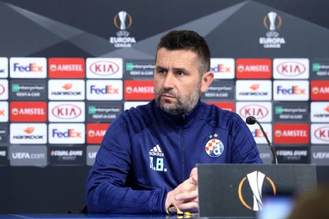 GNK Dinamo press conference PK Pressekonferenz - Zagreb, Croatia 06.03.2019., Maksimir stadium, Zagreb, Croatia - GNK Dinamo press conference before football match of UEFA Europa league, Round of 16, 1st leg with Benfica. Nenad Bjelica. LukaxStanzl PIXSELL