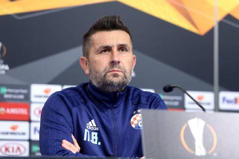 GNK Dinamo press conference PK Pressekonferenz - Zagreb, Croatia 06.03.2019., Maksimir stadium, Zagreb, Croatia - GNK Dinamo press conference before football match of UEFA Europa league, Round of 16, 1st leg with Benfica. Nenad Bjelica. LukaxStanzl PIXSELL