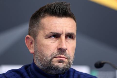 GNK Dinamo press conference PK Pressekonferenz - Zagreb, Croatia 06.03.2019., Maksimir stadium, Zagreb, Croatia - GNK Dinamo press conference before football match of UEFA Europa league, Round of 16, 1st leg with Benfica. Nenad Bjelica. LukaxStanzl PIXSELL