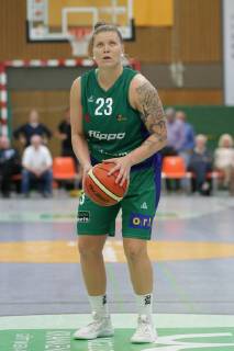 Göttingen, Sporthalle Felix-Klein-Gymnasium, 23.09.18, Basketball, DBBL, Saison 2018 19, DBBL-Pokal, Runde 2, Flippo Baskets BG 74 Göttingen gegen Chemcats Chemnitz Bild: 23 Klaudia Grudzien (Flippo Baskets BG 74)