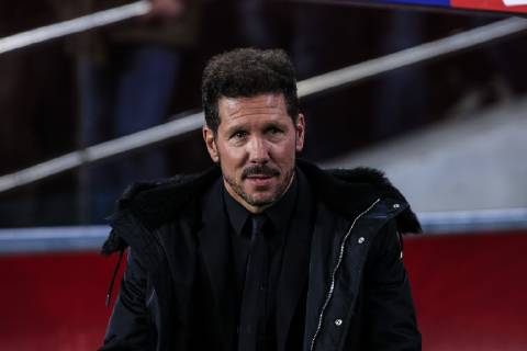 April 6, 2019 - Barcelona, Catalonia, Spain - Pablo Simeone of Atletico de Madrid during the of La Liga match between FC Barcelona Barca and Atletico de Madrid in Camp Nou Stadium in Barcelona 06 of Abril of 2019, Spain. Barcelona v Club Atletico De Madrid - La Liga - ZUMAn230 20190406_zaa_n230_490 Copyright: xXavierxBonillax